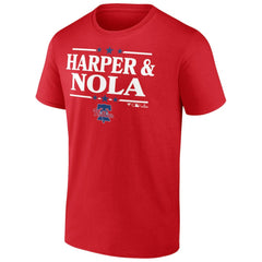 Aaron Nola & Bryce Harper Philadelphia Phillies Election Team T-Shirt Red