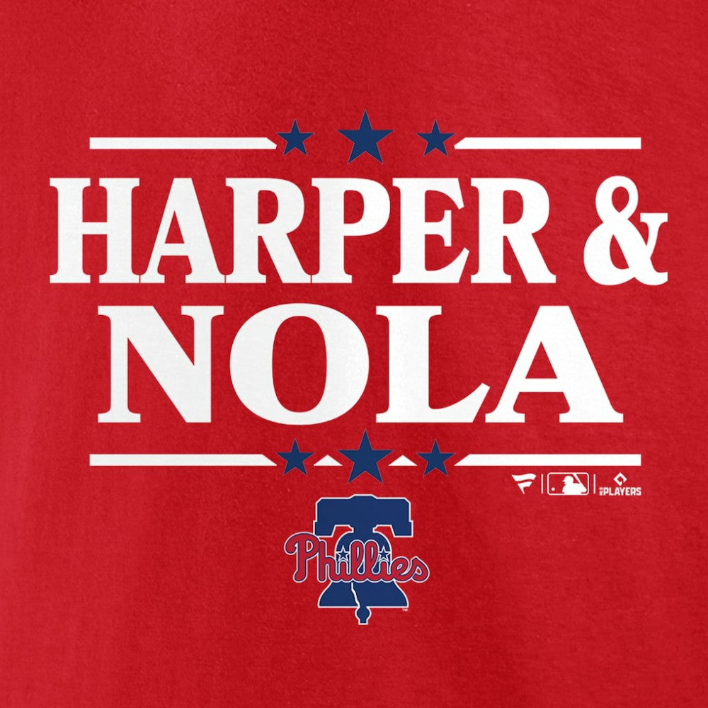 Aaron Nola & Bryce Harper Philadelphia Phillies Election Team T-Shirt Red