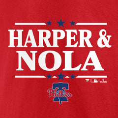 Aaron Nola & Bryce Harper Philadelphia Phillies Election Team T-Shirt Red