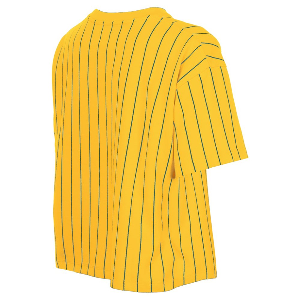 Boston Red Sox Women's 2025 City Connect Pinstripe T-Shirt Yellow | New Era