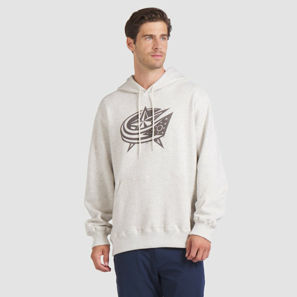 Columbus Blue Jackets Fanatics Made in Canada Pullover Hoodie Cream