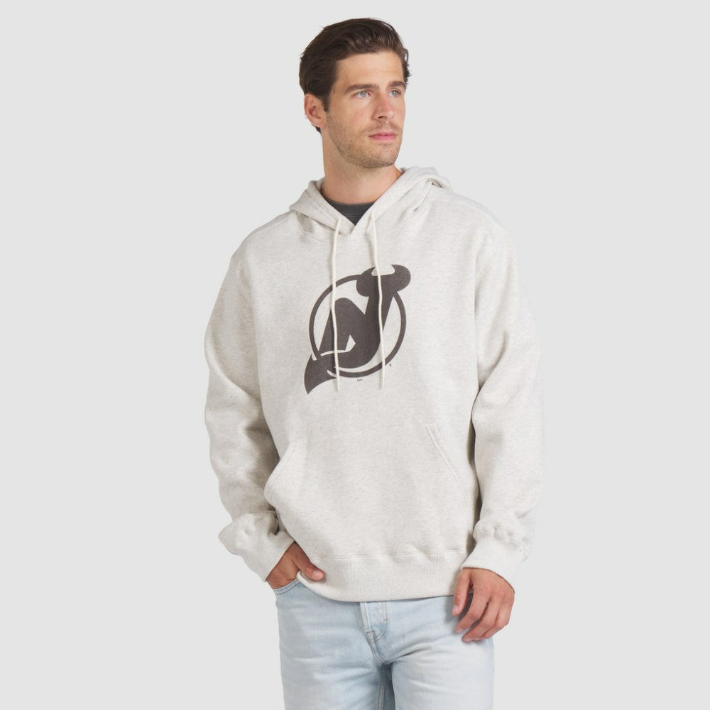 New Jersey Devils Fanatics Made in Canada Pullover Hoodie Cream