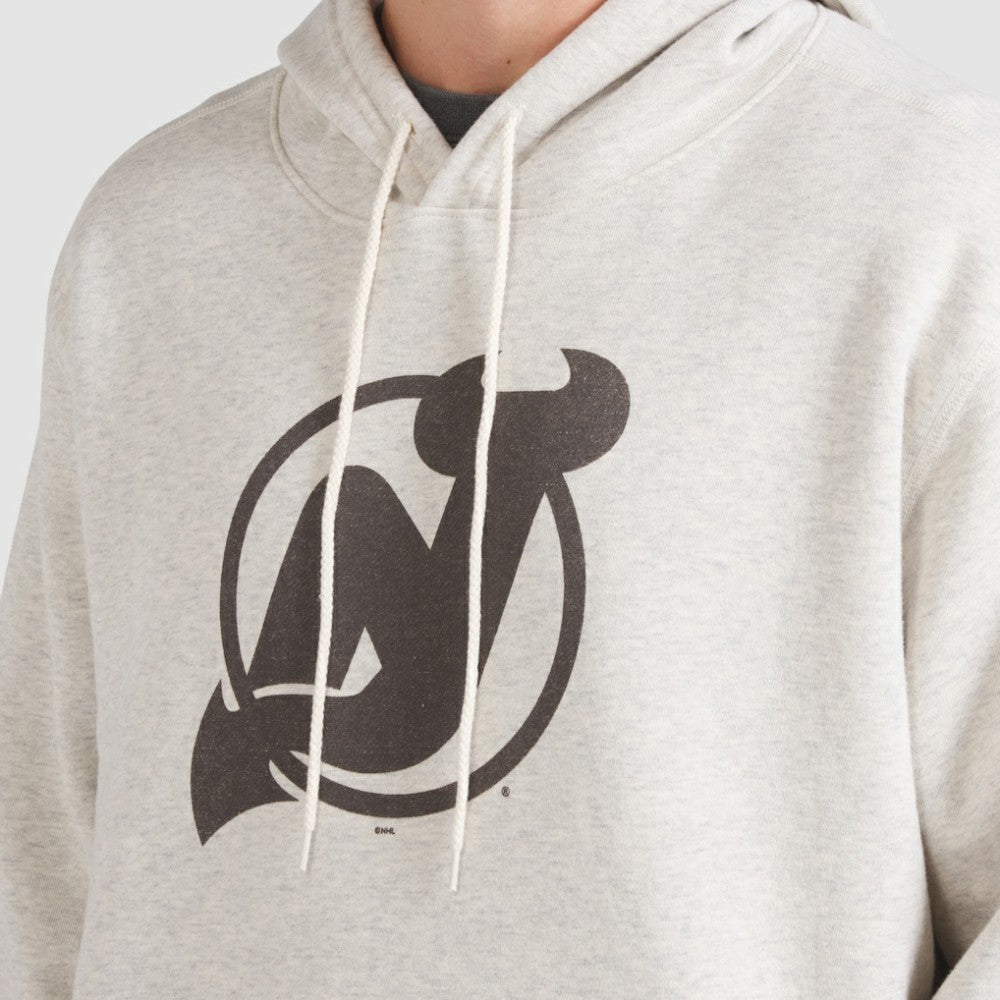 New Jersey Devils Fanatics Made in Canada Pullover Hoodie Cream