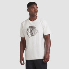 Chicago Blackhawks Fanatics Made in Canada T-Shirt Cream