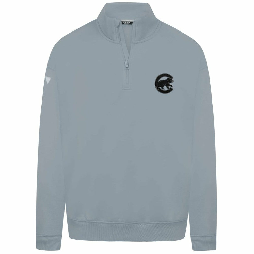 Chicago Cubs Levelwear Murray Nightfall Quarter-Zip Top Gray
