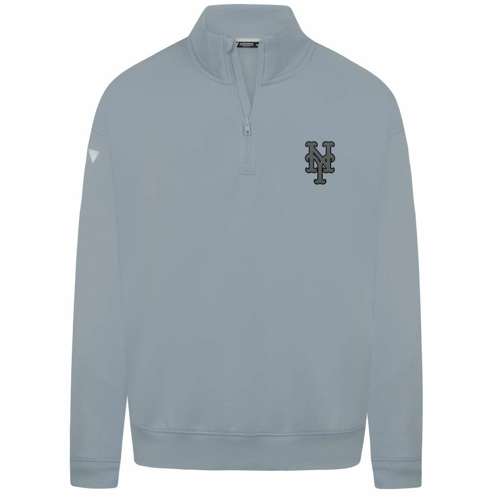 New York Mets Levelwear Murray Nightfall Quarter-Zip Top Gray