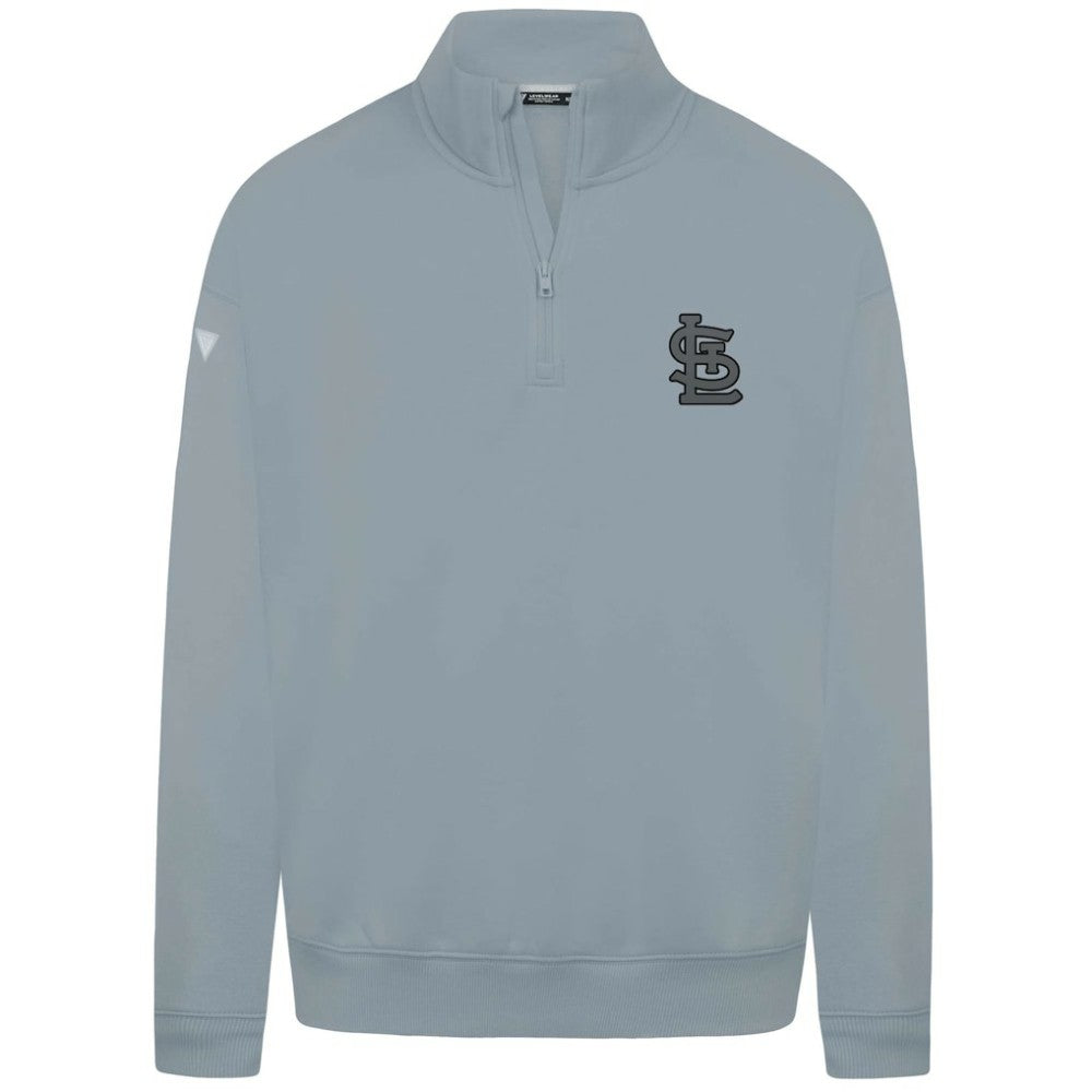 St. Louis Cardinals Levelwear Murray Nightfall Quarter-Zip Top Gray