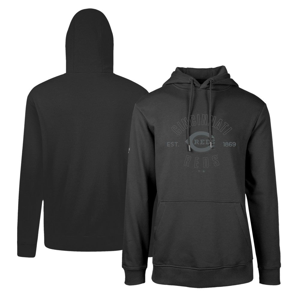 Cincinnati Reds Levelwear Podium Abyssal Pullover Hoodie Black