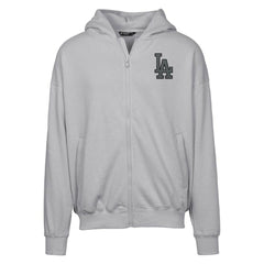 Los Angeles Dodgers Levelwear Uphill Abyssal Full-Zip Hoodie Gray