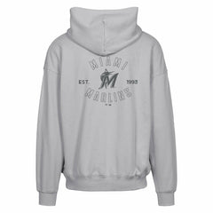 Miami Marlins Levelwear Uphill Abyssal Full-Zip Hoodie Gray