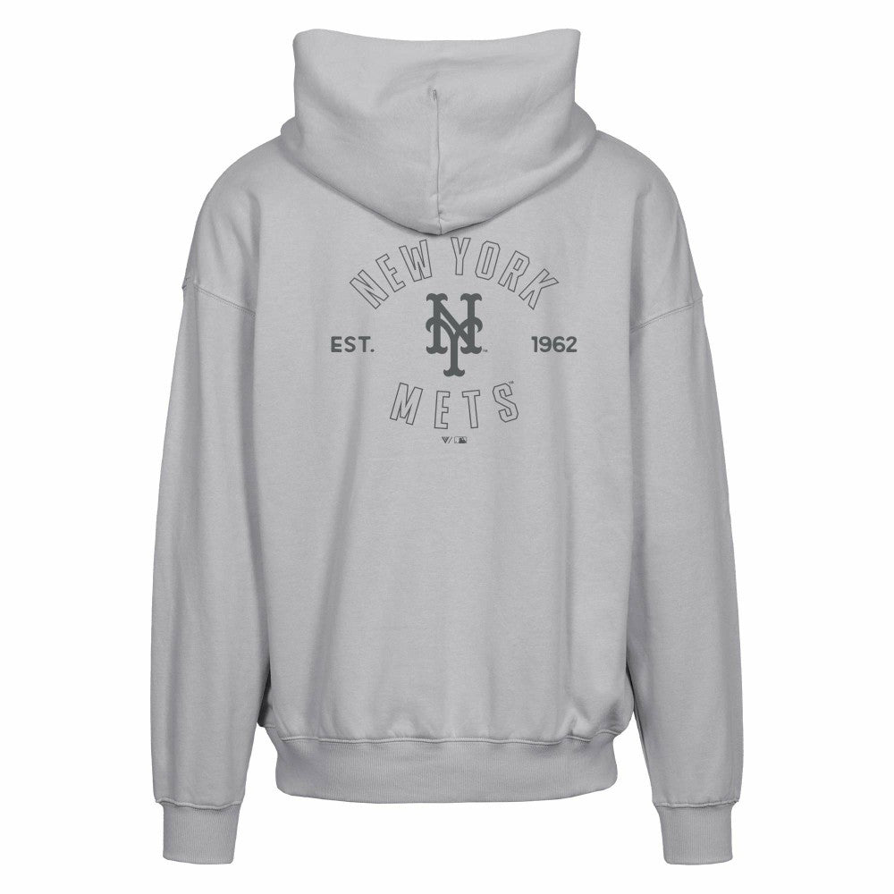 New York Mets Levelwear Uphill Abyssal Full-Zip Hoodie Gray