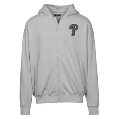 Philadelphia Phillies Levelwear Uphill Abyssal Full-Zip Hoodie Gray