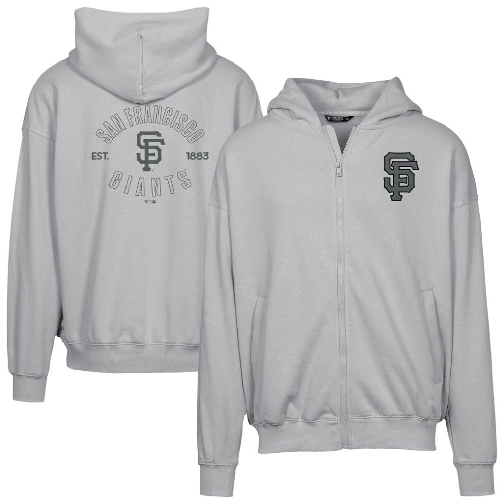 San Francisco Giants Levelwear Uphill Abyssal Full-Zip Hoodie Gray
