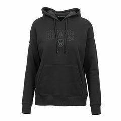Milwaukee Brewers Levelwear Women's Adorn Darkmoon Pullover Hoodie Black