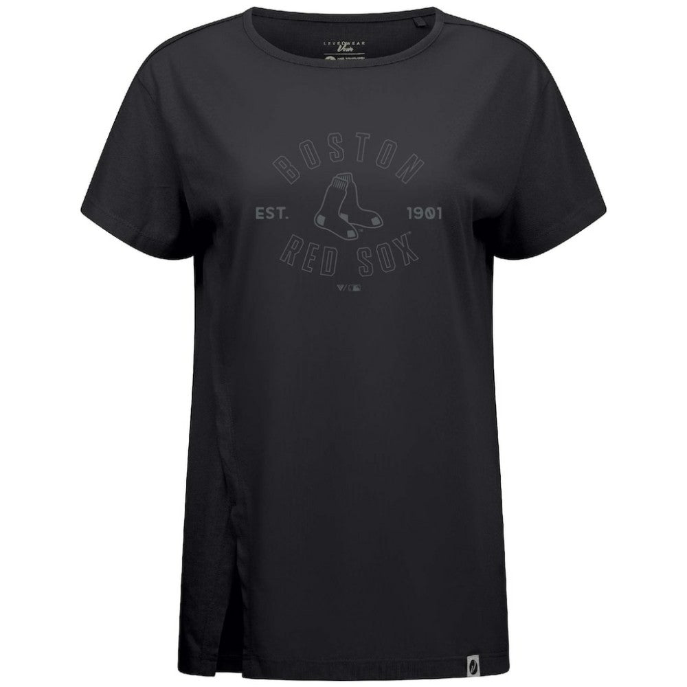 Boston Red Sox Levelwear Women's Influx Abyssal T-Shirt Black