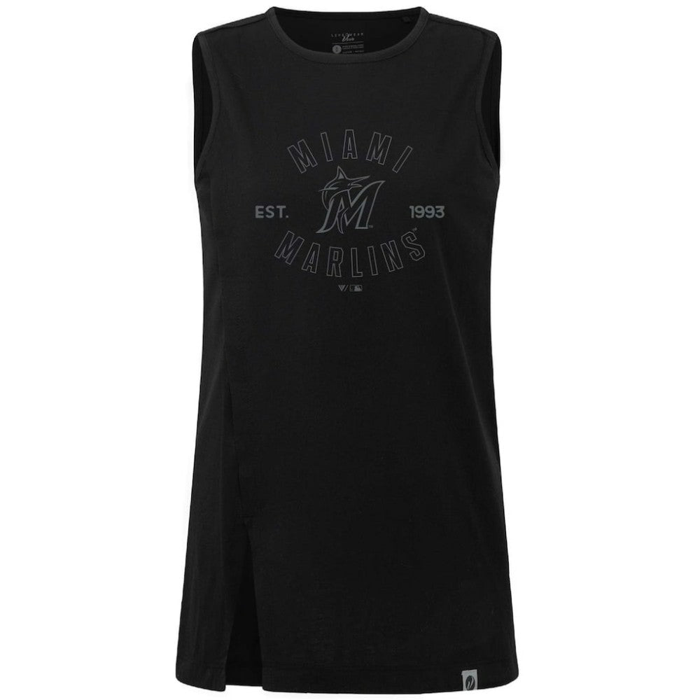 Miami Marlins Levelwear Women's Influx Abyssal Tank Top Black