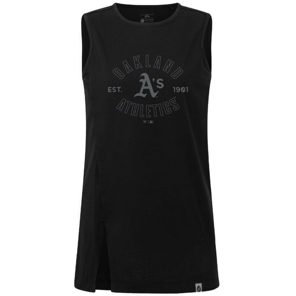 Oakland Athletics Levelwear Women's Influx Abyssal Tank Top Black