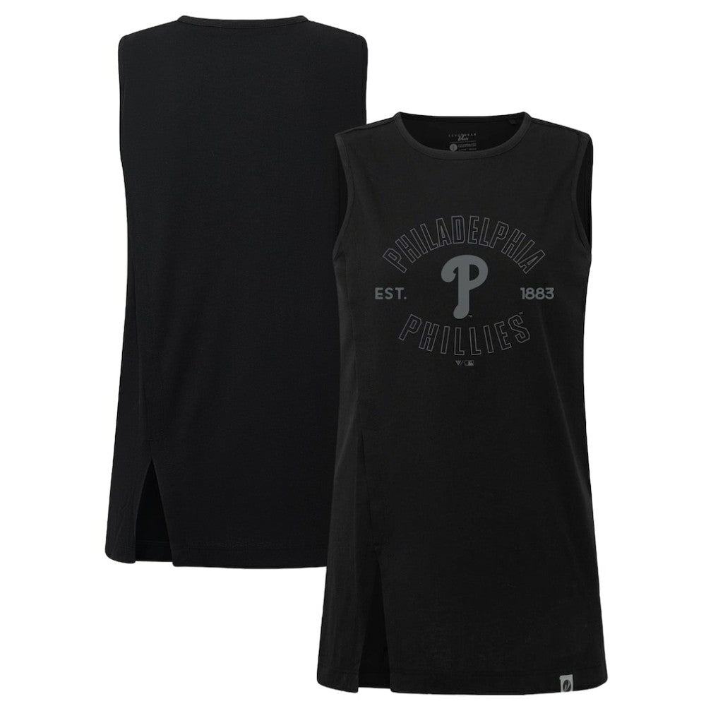 Philadelphia Phillies Levelwear Women's Influx Abyssal Tank Top Black