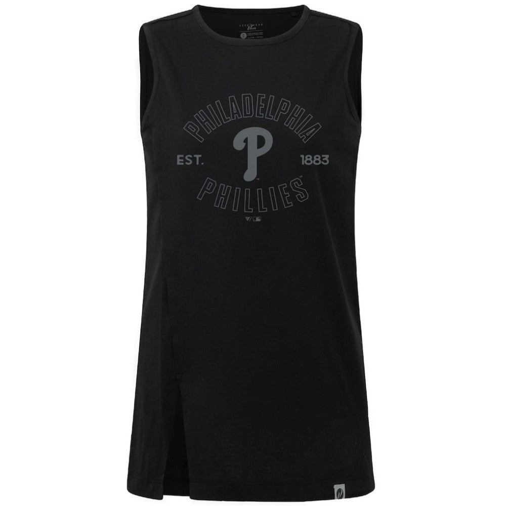 Philadelphia Phillies Levelwear Women's Influx Abyssal Tank Top Black