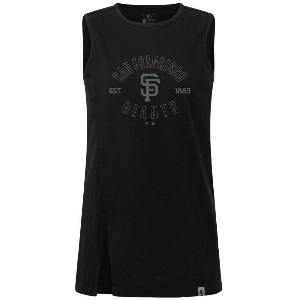 San Francisco Giants Levelwear Women's Influx Abyssal Tank Top Black