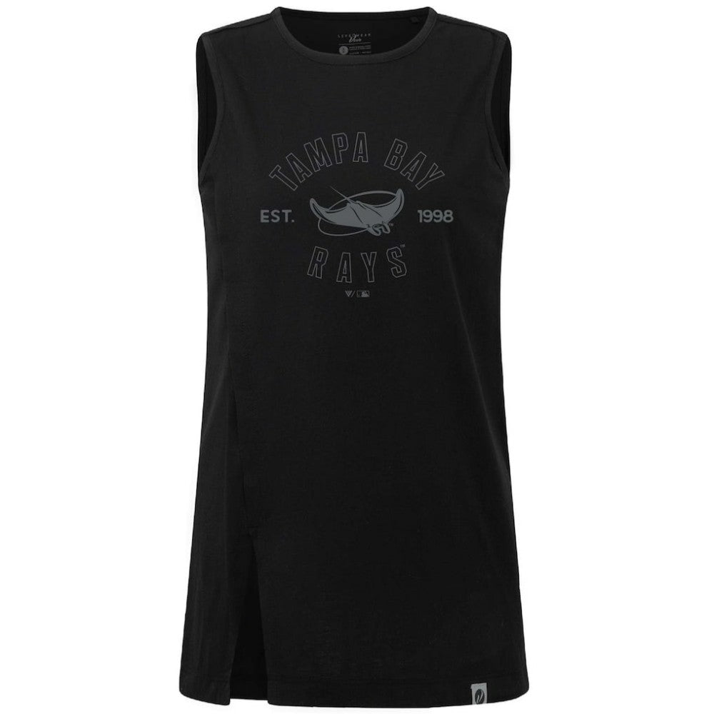 Tampa Bay Rays Levelwear Women's Influx Abyssal Tank Top Black