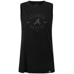 Atlanta Braves Levelwear Women's Influx Abyssal Tank Top Black
