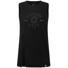 Chicago Cubs Levelwear Women's Influx Abyssal Tank Top Black