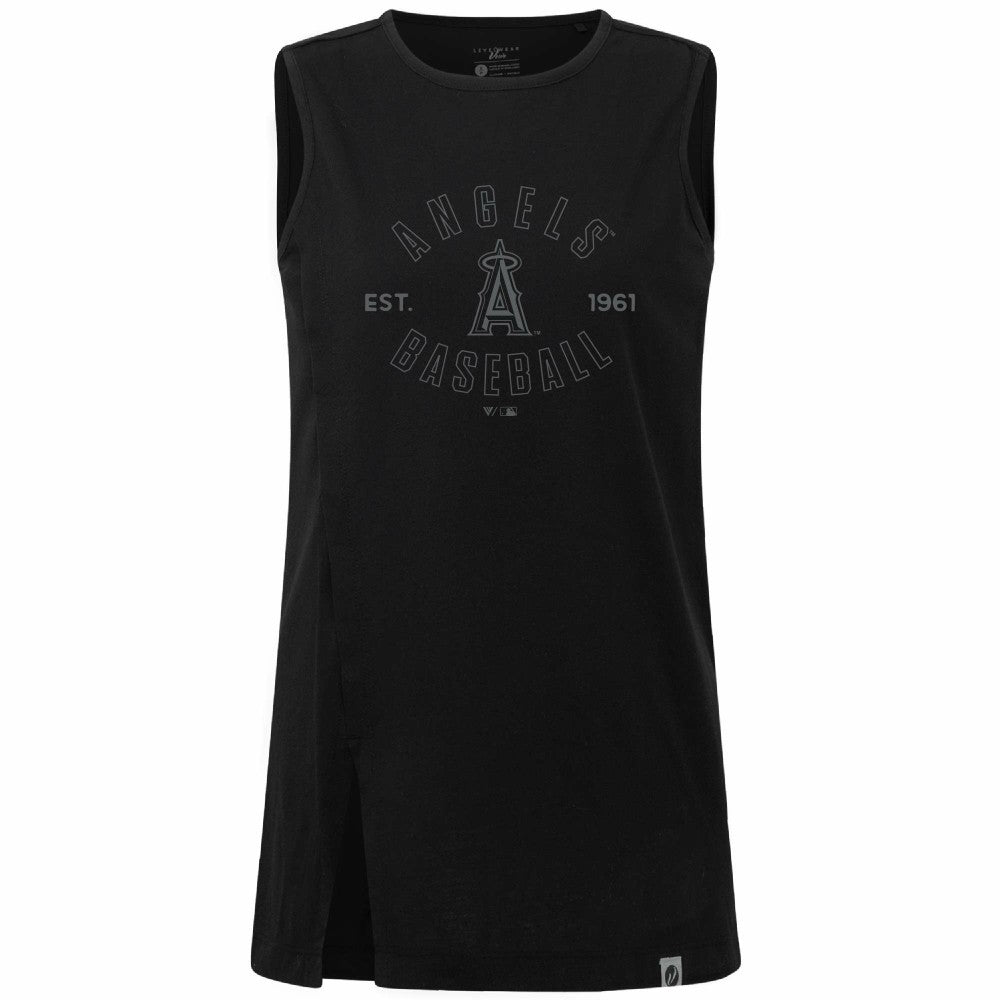 Los Angeles Angels Levelwear Women's Influx Abyssal Tank Top Black