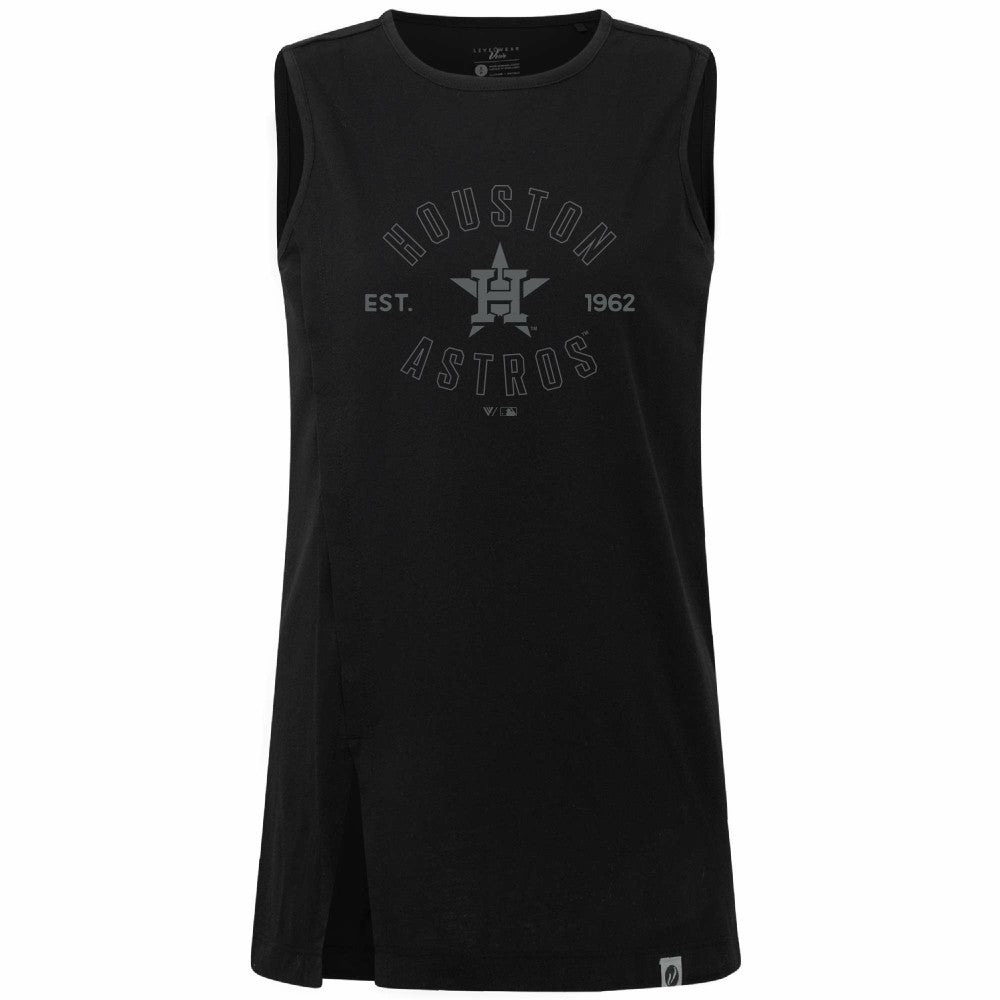 Houston Astros Levelwear Women's Influx Abyssal Tank Top Black