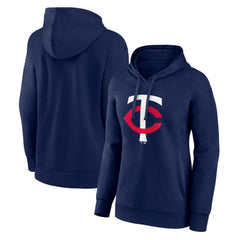 Minnesota Twins Women's Core Logo Pullover Hoodie Navy
