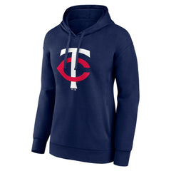 Minnesota Twins Women's Core Logo Pullover Hoodie Navy