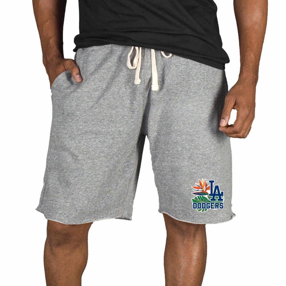 Los Angeles Dodgers Concepts Sport Mainstream Tri-Blend Shorts Gray