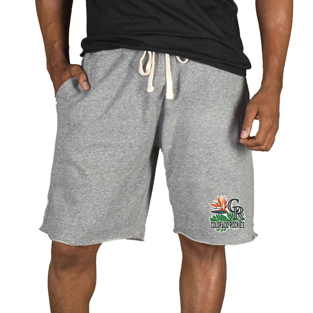 Colorado Rockies Concepts Sport Mainstream Tri-Blend Shorts Gray