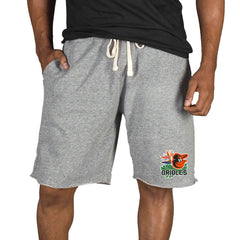Baltimore Orioles Concepts Sport Mainstream Tri-Blend Shorts Gray