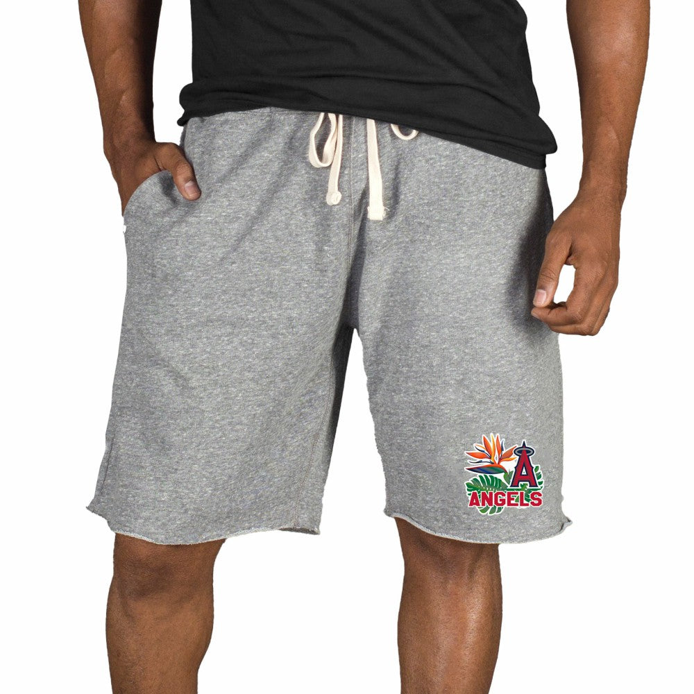 Los Angeles Angels Concepts Sport Mainstream Tri-Blend Shorts Gray
