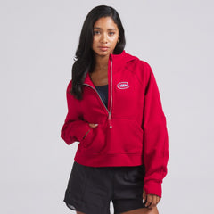 Montreal Canadiens lululemon Women's Scuba Oversized Half-Zip Hoodie True Red