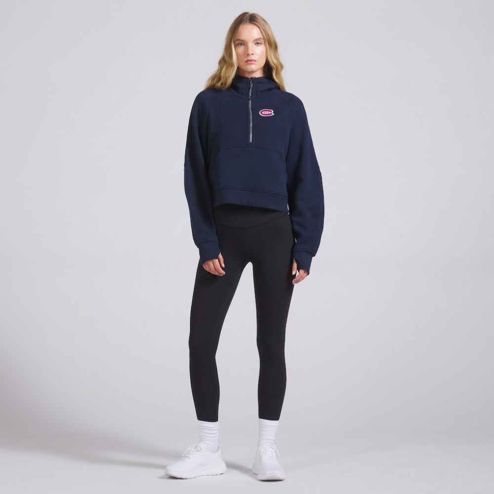 Montreal Canadiens lululemon Women's Scuba Oversized Half-Zip Hoodie True Navy