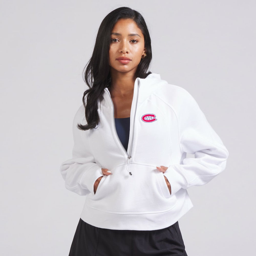 Montreal Canadiens lululemon Women's Scuba Oversized Half-Zip Hoodie White