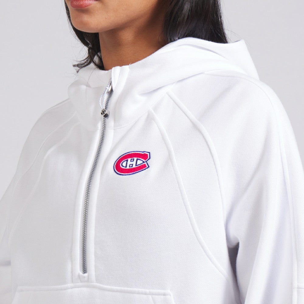 Montreal Canadiens lululemon Women's Scuba Oversized Half-Zip Hoodie White