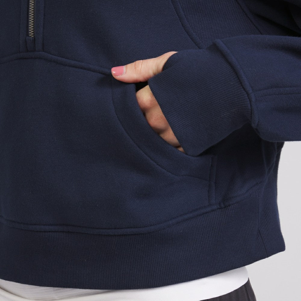 Seattle Kraken lululemon Women's Scuba Oversized Half-Zip Hoodie True Navy