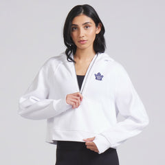 Toronto Maple Leafs lululemon Women's Scuba Oversized Half-Zip Hoodie White