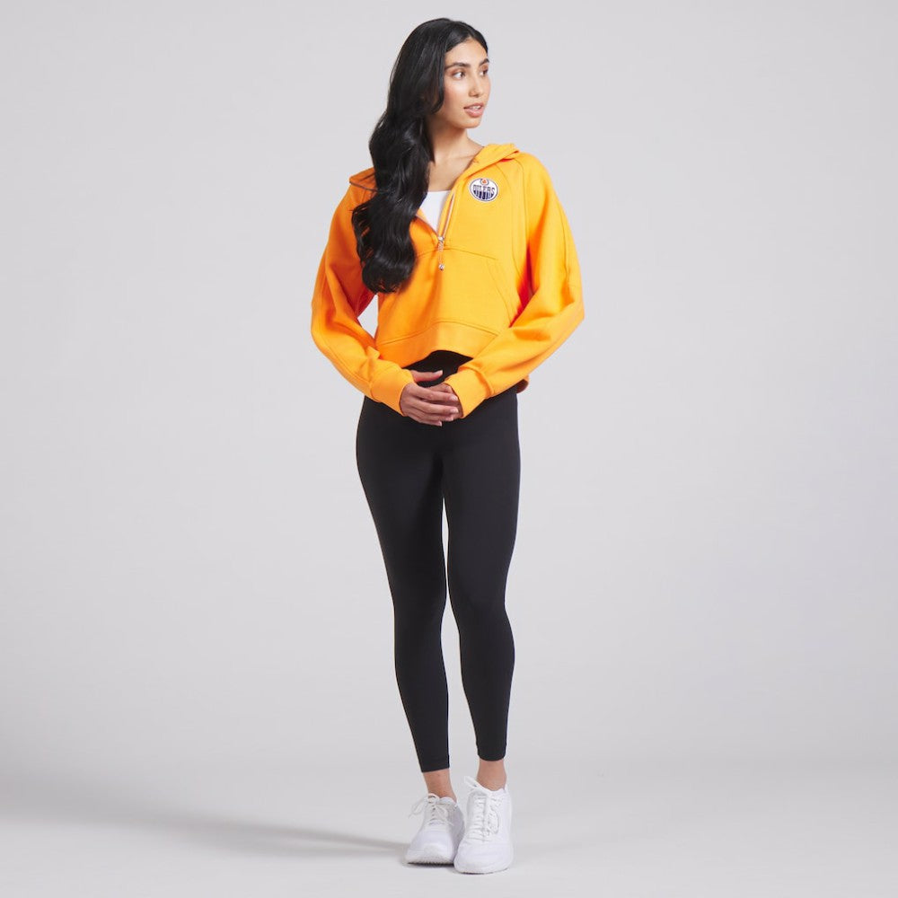 Edmonton Oilers lululemon Women's Scuba Oversized Half-Zip Hoodie Tiger