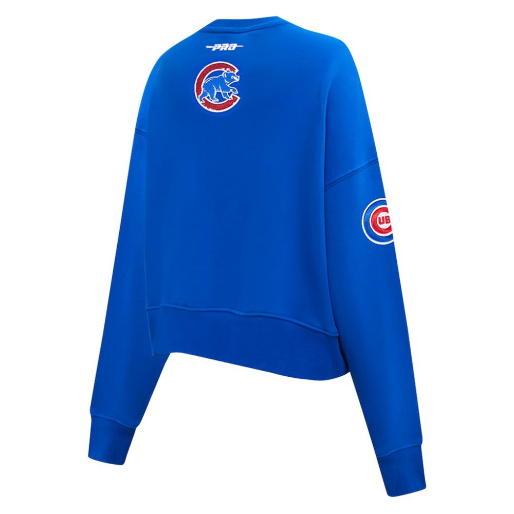 Chicago Cubs Pro Standard Women's Game Day Classics Crewneck Pullover Sweatshirt Royal