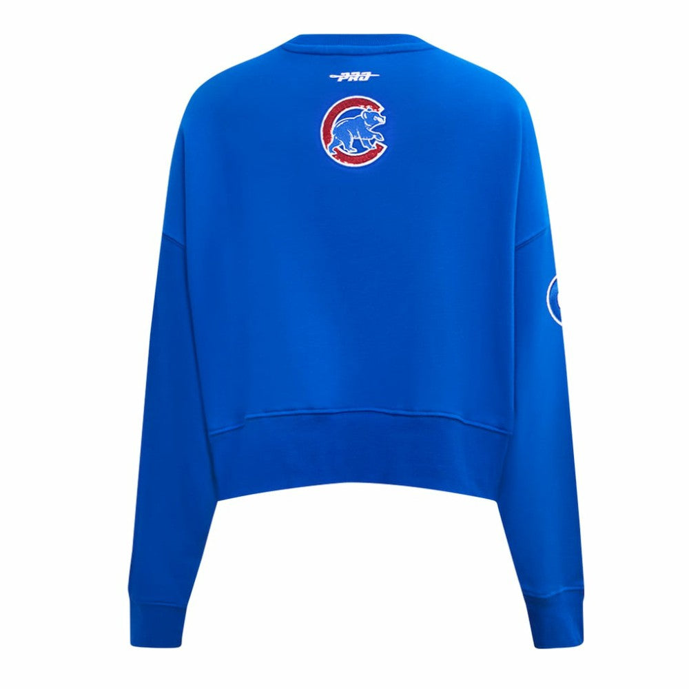 Chicago Cubs Pro Standard Women's Game Day Classics Crewneck Pullover Sweatshirt Royal