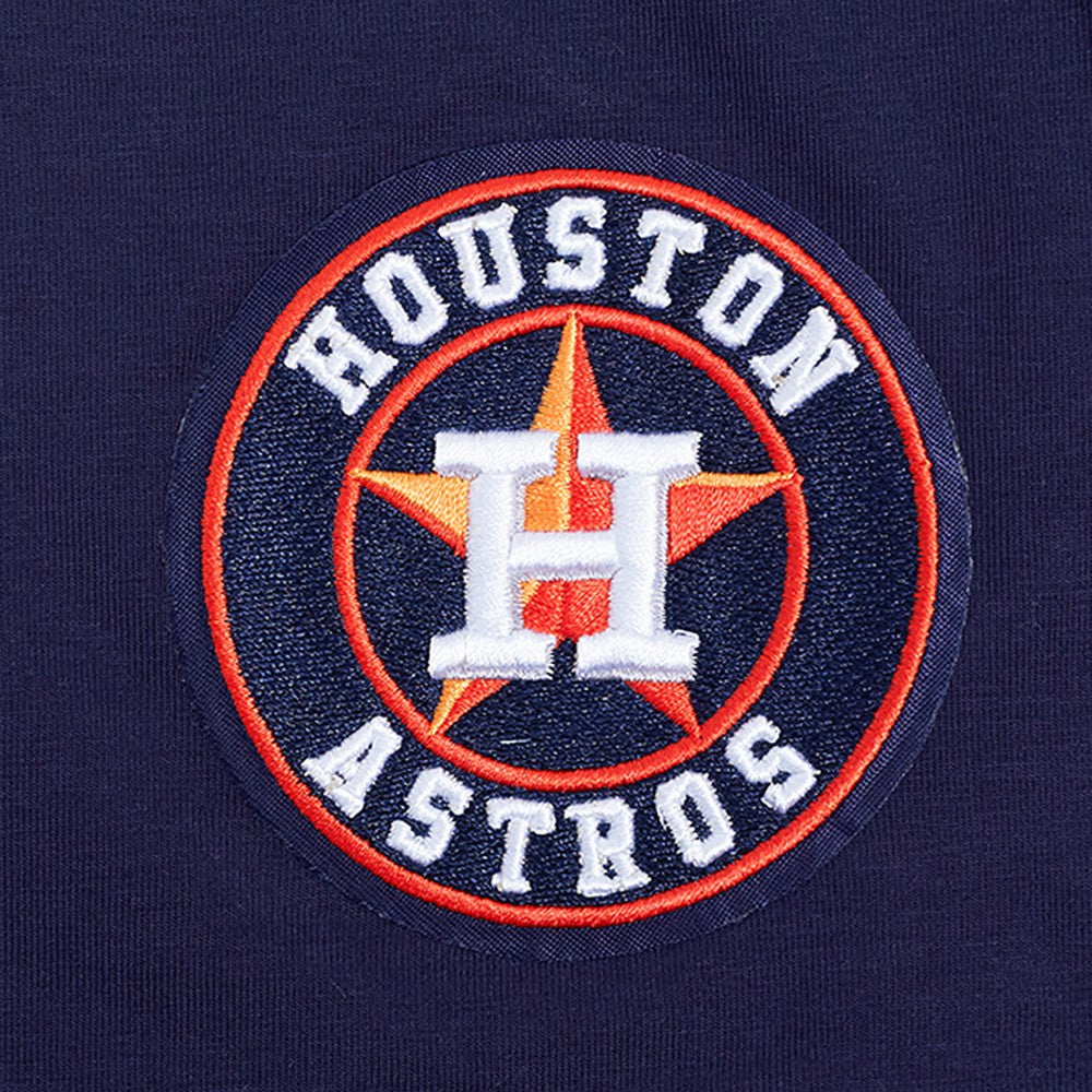 Houston Astros Pro Standard Women's Game Day Classics Baby Doll Cropped T-Shirt Navy