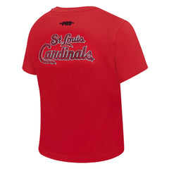 St. Louis Cardinals Pro Standard Women's Game Day Classics Baby Doll Cropped T-Shirt Red