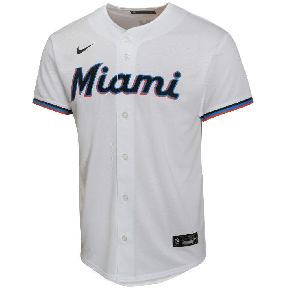 Sandy Alcantara Miami Marlins Youth Home Game Player Jersey White | Nike