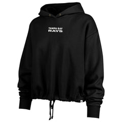 Tampa Bay Rays Women's City Connect Venice Cropped Pullover Hoodie Black | 47 brand