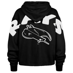 Tampa Bay Rays Women's City Connect Venice Cropped Pullover Hoodie Black | 47 brand