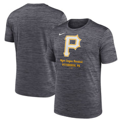 Pittsburgh Pirates Velocity Dri-FIT T-Shirt Gray | Nike